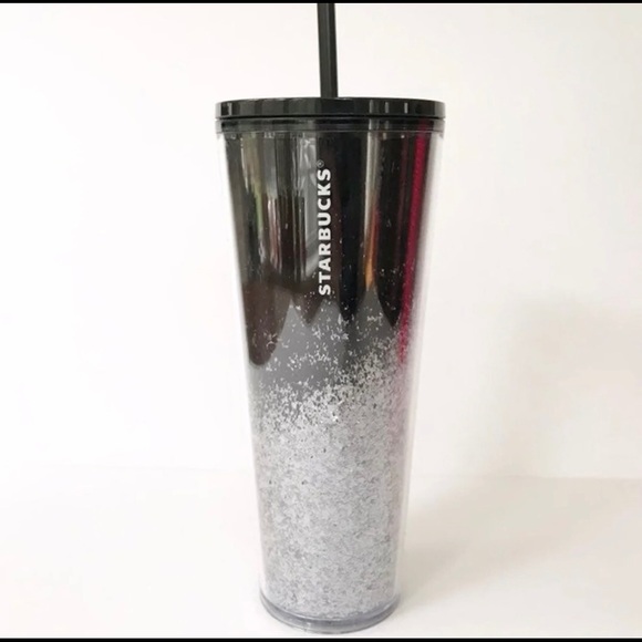 Starbucks Other - Starbucks Holiday Black Glitter Tumbler